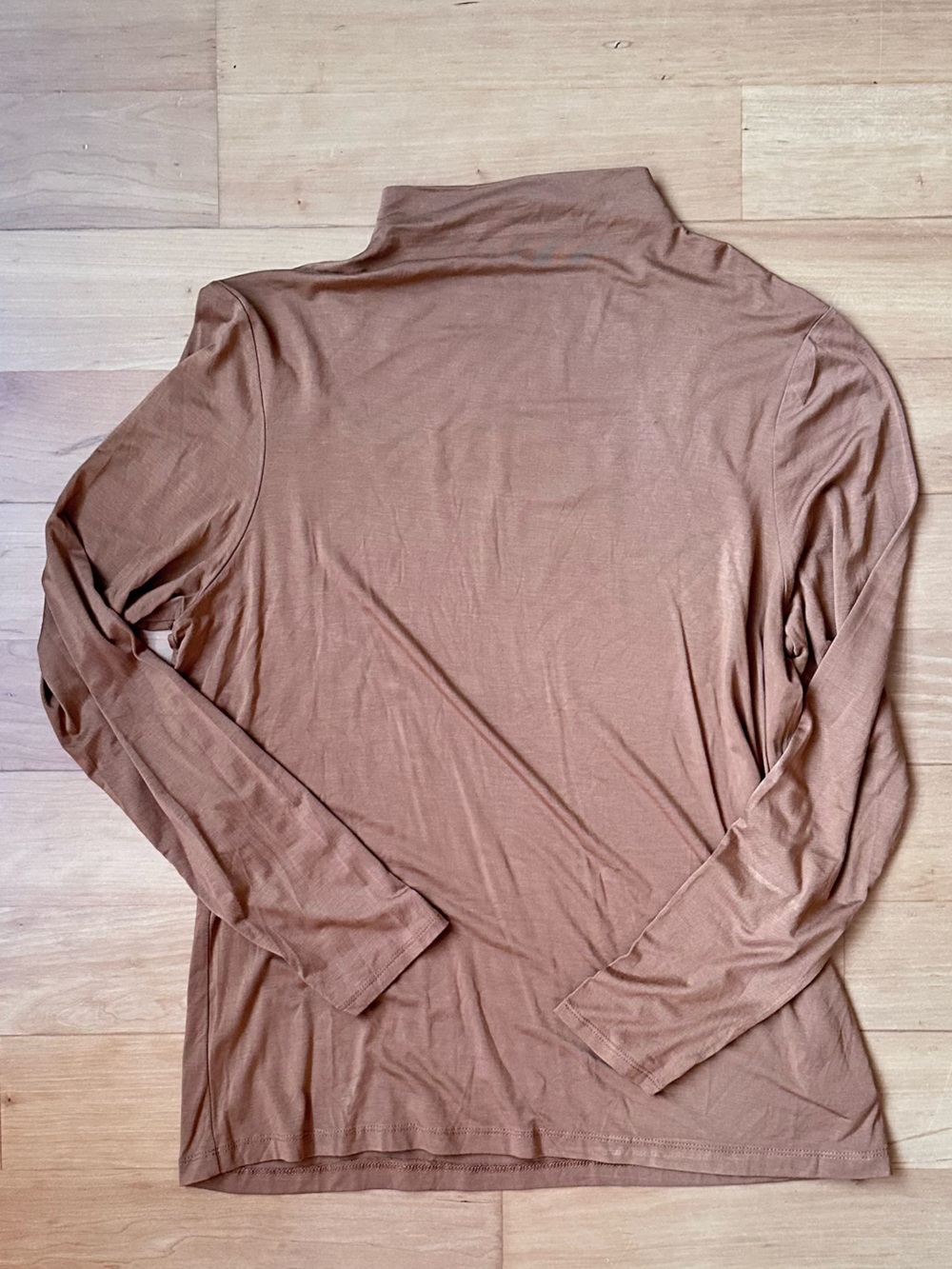Lightweight Long Sleeve Top in Warm Camel